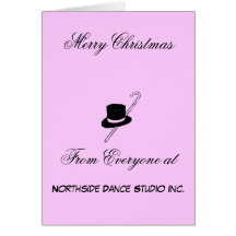 Merry Christmas Dance Studio Card
