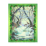 MERRY CHRISTMAS DEER & HOLLY by SHARON SHARPE Postcard