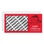 Merry Christmas Family Photo Card Candy Cane