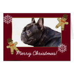 Merry Christmas French Bulldog card