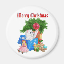 Merry Christmas Fridge Magnet
