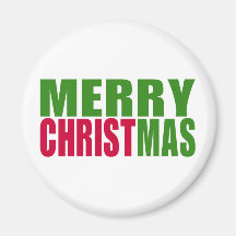 Merry Christmas Fridge Magnets