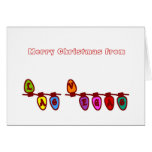 MERRY CHRISTMAS FROM LAS VEGAS Xmas Lights Card