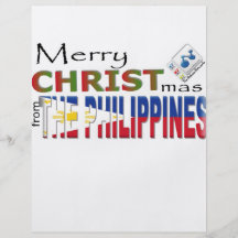 Merry Christmas From the Philippines Personalized Flyer