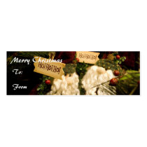 Merry Christmas Gift Tag Business Card