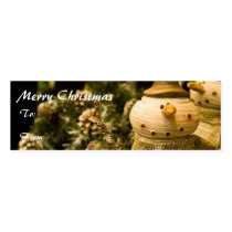 Merry Christmas Gift Tag Business Card Templates
