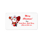 Merry Christmas Gift Tag Label - Personalized Name