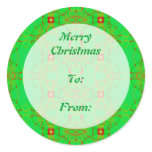 Merry Christmas Gift tag Sticker
