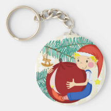 Merry Christmas Gnome Keychain
