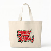 Merry Christmas Graffiti Bag