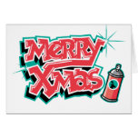 Merry Christmas Graffiti Cards