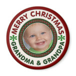 Merry Christmas Grandma and Grandpa Photo magnets