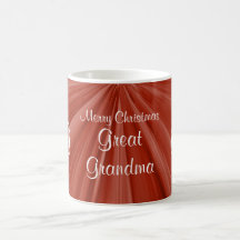 Merry Christmas Great Grandma Coffee Mugs