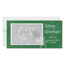 Merry Christmas! Green Photo Card