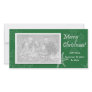 Merry Christmas! Green Photo Card