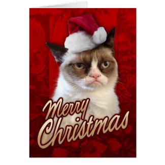 Merry Christmas Grumpy Cat Greeting Cards