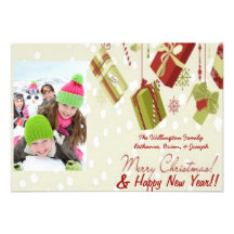 Merry Christmas & Happy New Year Invitation