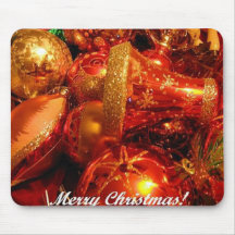 Merry Christmas Holiday Decorations Mouse Pads