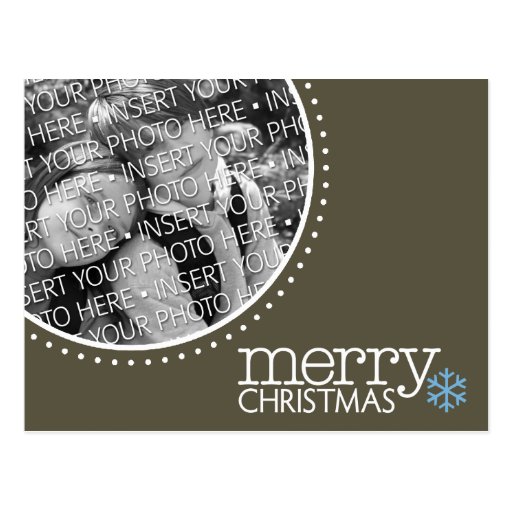 Merry Christmas - Holiday Photo Postcard