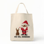 Merry Christmas Homeboys: Black Santa & Blingin' Canvas Bags