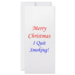 Merry Christmas I Quit Smoking! rack cards