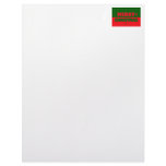 Merry Christmas in Red and Green Letterhead Template