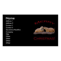Merry Christmas Kiss Business Card
