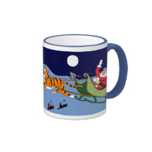 MERRY CHRISTMAS, Kitten & Tige... Coffee Mug
