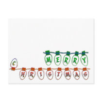 merry christmas light bulbs