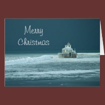 Merry Christmas Lighthouse cards