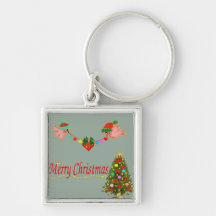 Merry Christmas Llavero Personalizado