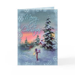 MERRY CHRISTMAS MAILBOX by SHARON SHARPE Greeting Cards