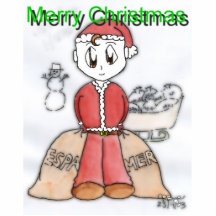 Merry Christmas Manga Photo Sculptures
