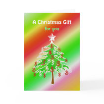 Merry Christmas Money Tree - Money Enclosed Greeting Card