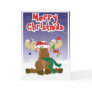 Merry Christmas Moose Greeting Cards