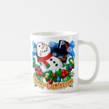 Merry Christmas: MR. SNOWMAN Mugs