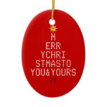 Merry Christmas Christmas Tree Ornaments