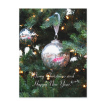 Merry Christmas Ornament Card postcards