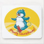 Merry Christmas Penguin Mouse Pad