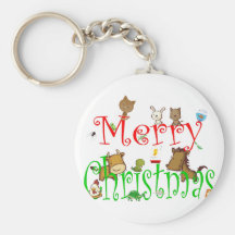 MERRY CHRISTMAS PETS KEY CHAIN