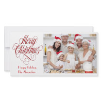 Merry Christmas Photo Card Template Insert Picture