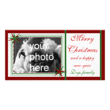 Merry, Christmas Photo Greeting Card