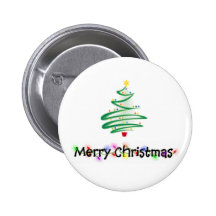 Merry Christmas Pinback Button