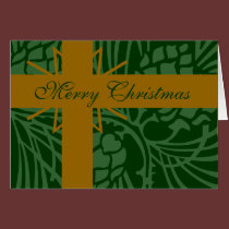 Merry Christmas Pine Cone Present cards