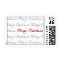 Merry Christmas postage