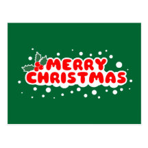 Merry Christmas Postkarte