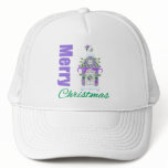 Merry Christmas Purple Theme Candyland House hats