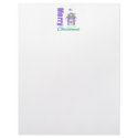Merry Christmas Purple Theme Candyland House letterhead