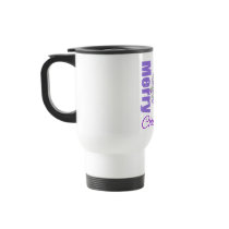 Merry Christmas Purple Theme Christmas Tree Mugs