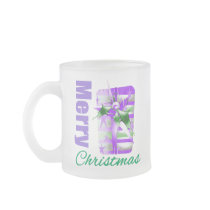 Merry Christmas Purple Theme Giftbox Mug